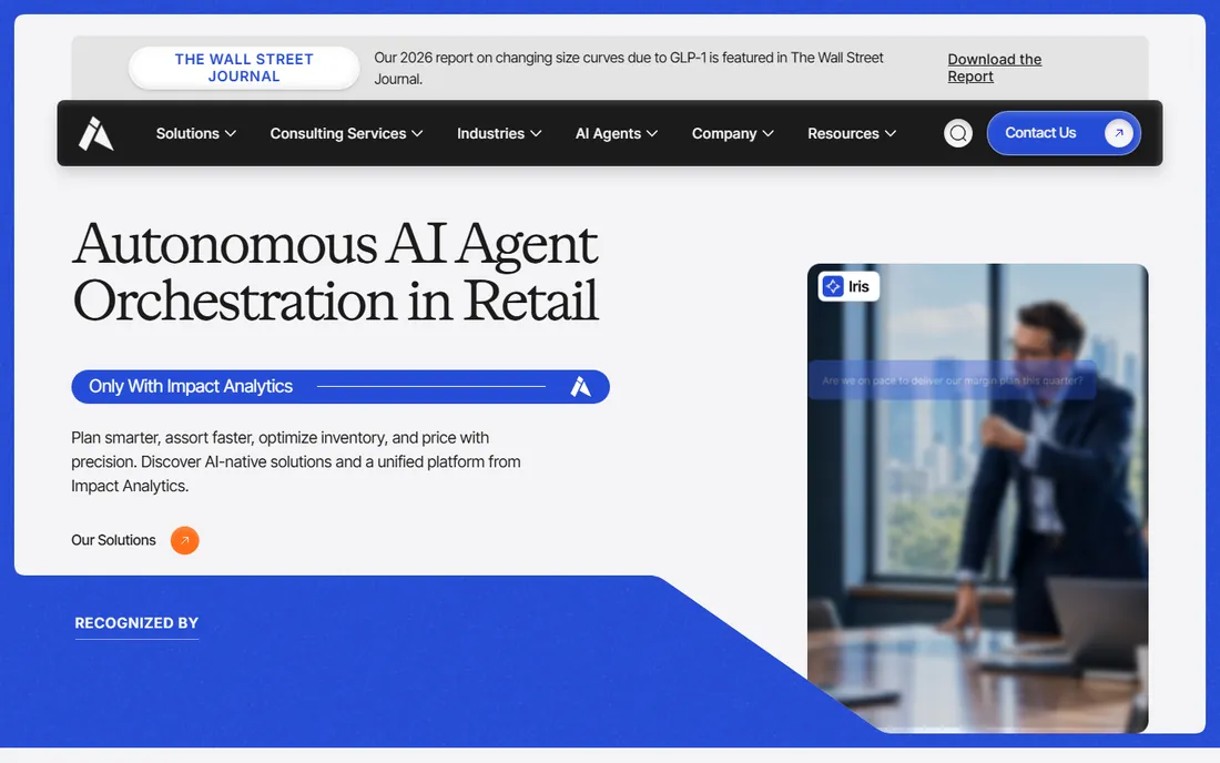 Impact Analytics homepage