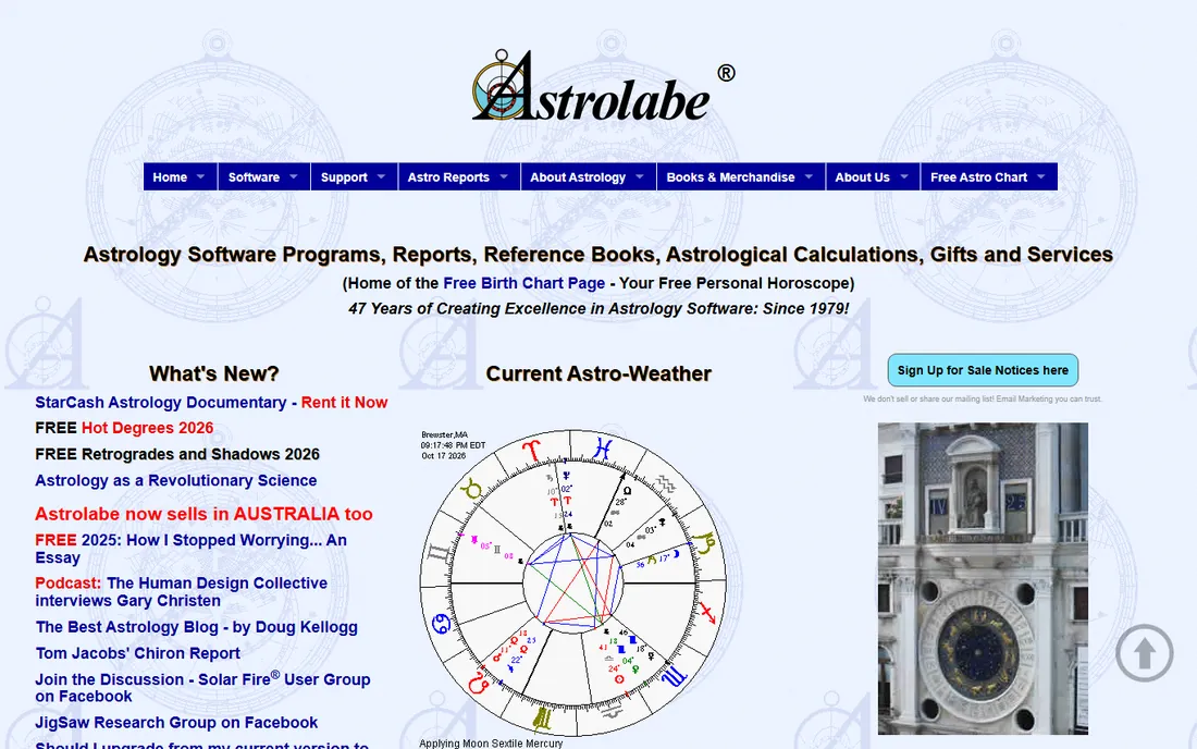 Solar Fire homepage