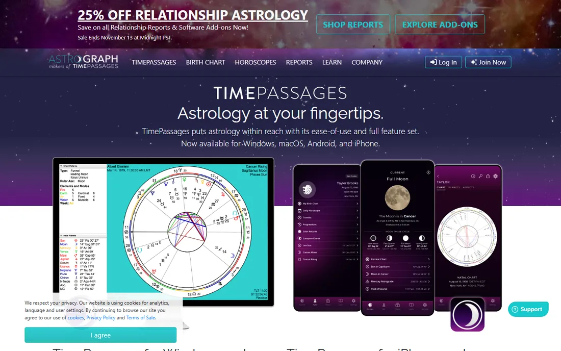 TimePassages homepage
