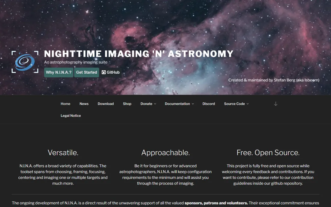 N.I.N.A. homepage