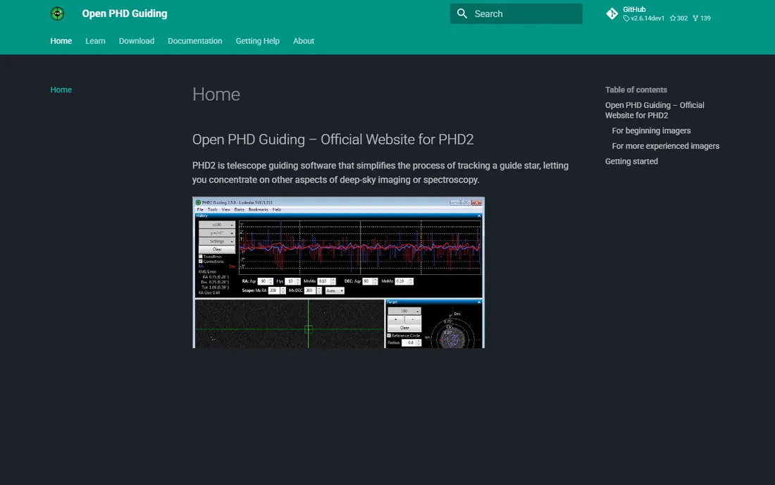 PHD2 homepage