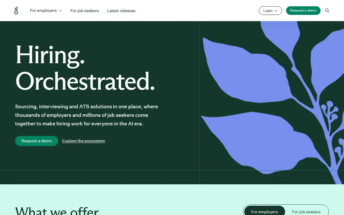 Greenhouse homepage
