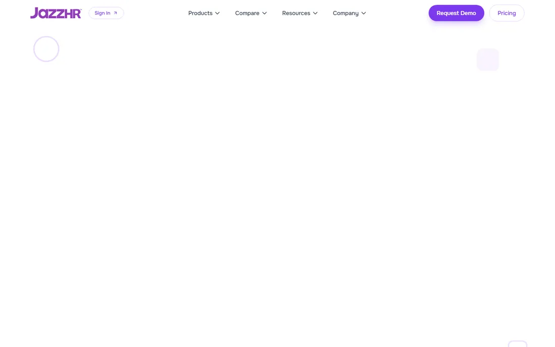 JazzHR homepage
