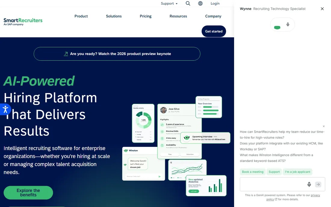 SmartRecruiters homepage