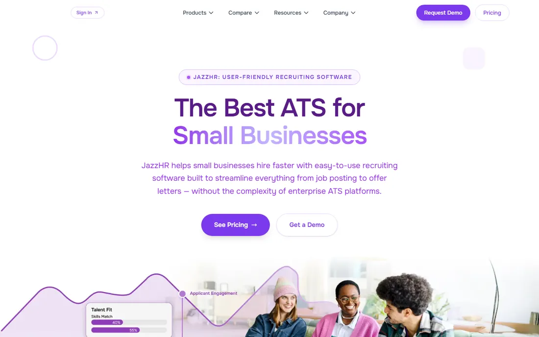 JazzHR homepage