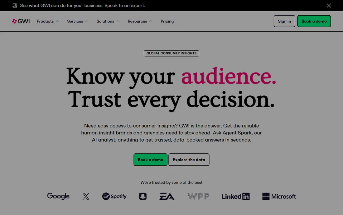 GWI homepage