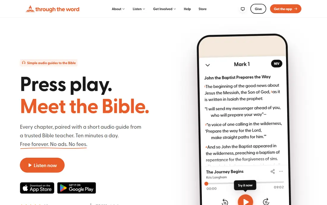Through the Word homepage