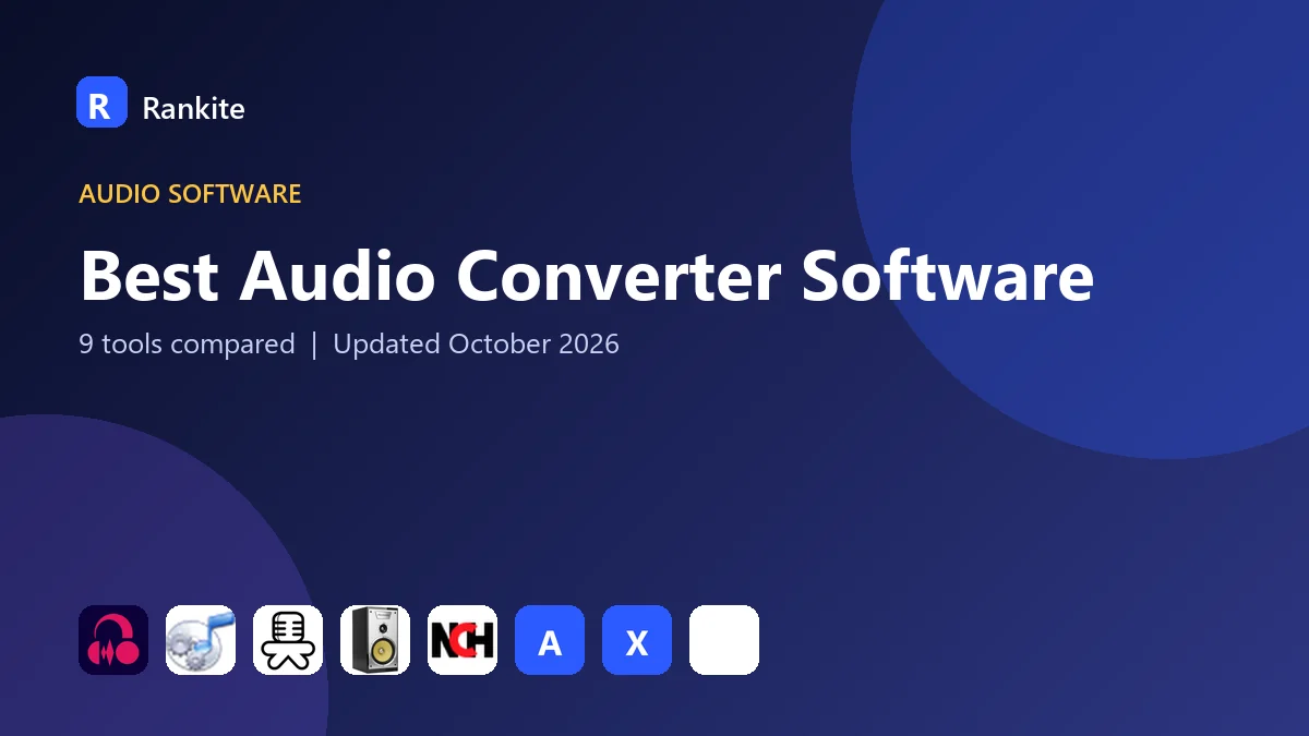 Best Audio Converter Software in 2026: 9 Tools Compared