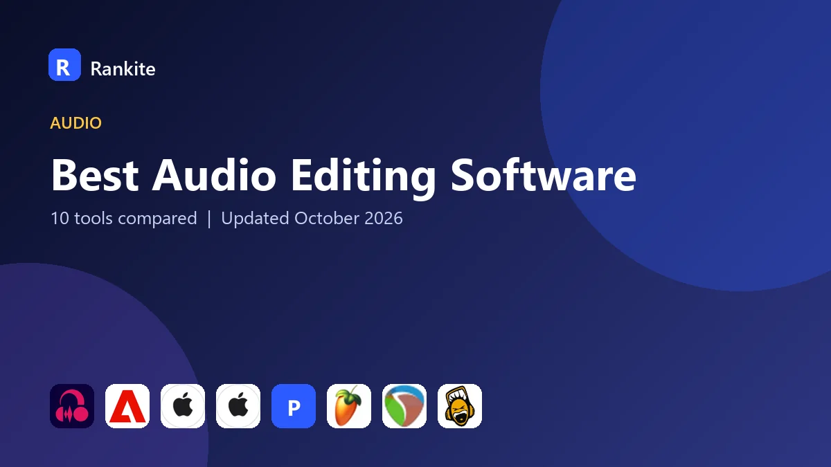 Best Audio Editing Software in 2026: 10 Tools Compared