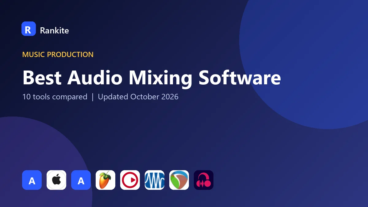 Best Audio Mixing Software in 2026: 10 Tools Compared