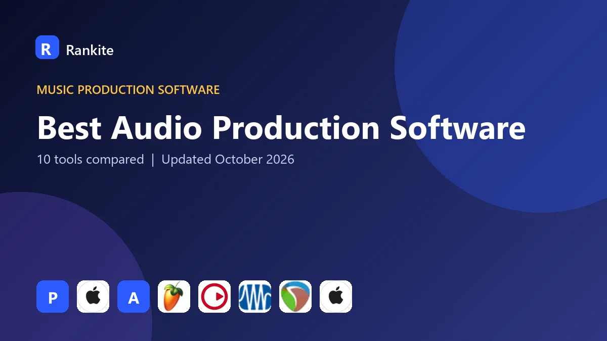 Best Audio Production Software in 2026: 10 Tools Compared