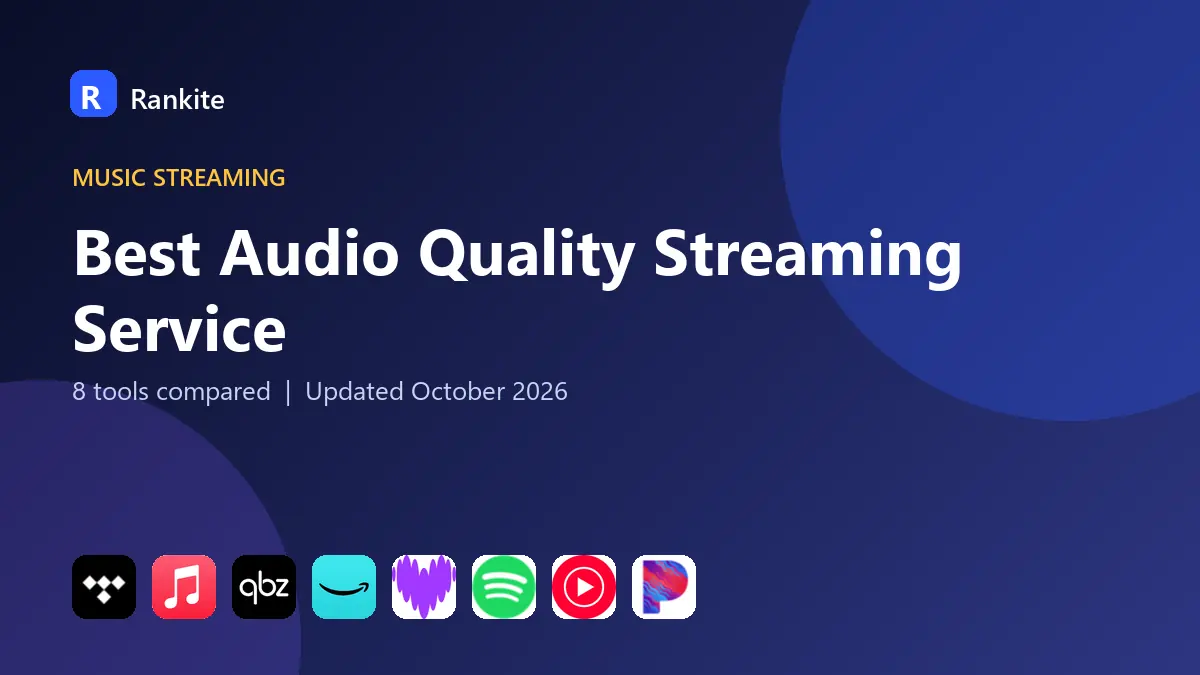 Best Audio Quality Streaming Service in 2026: 8 Tools Compared