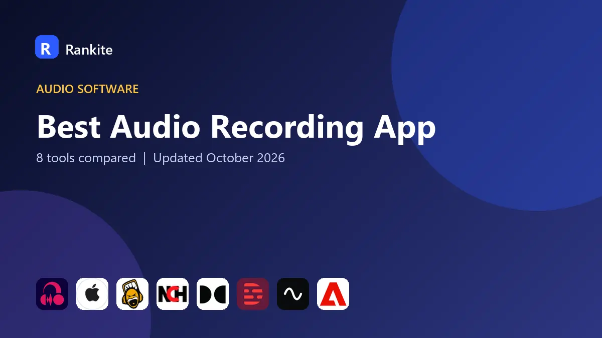 Best Audio Recording App in 2026: 8 Tools Compared