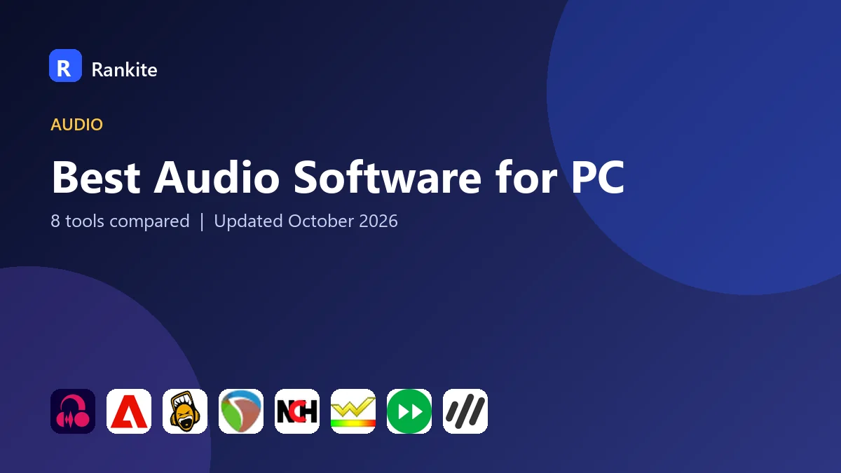 Best Audio Software for PC in 2026: 8 Tools Compared