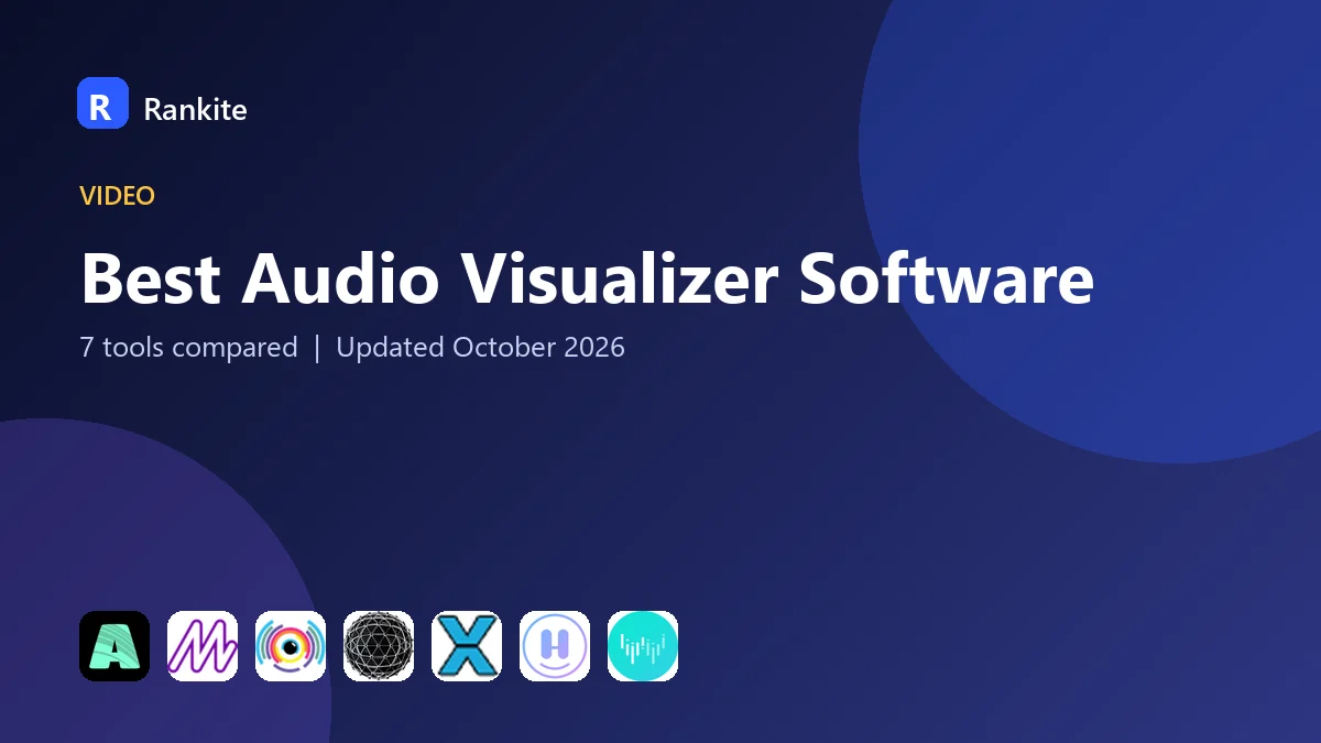 Best Audio Visualizer Software in 2026: 7 Tools Compared