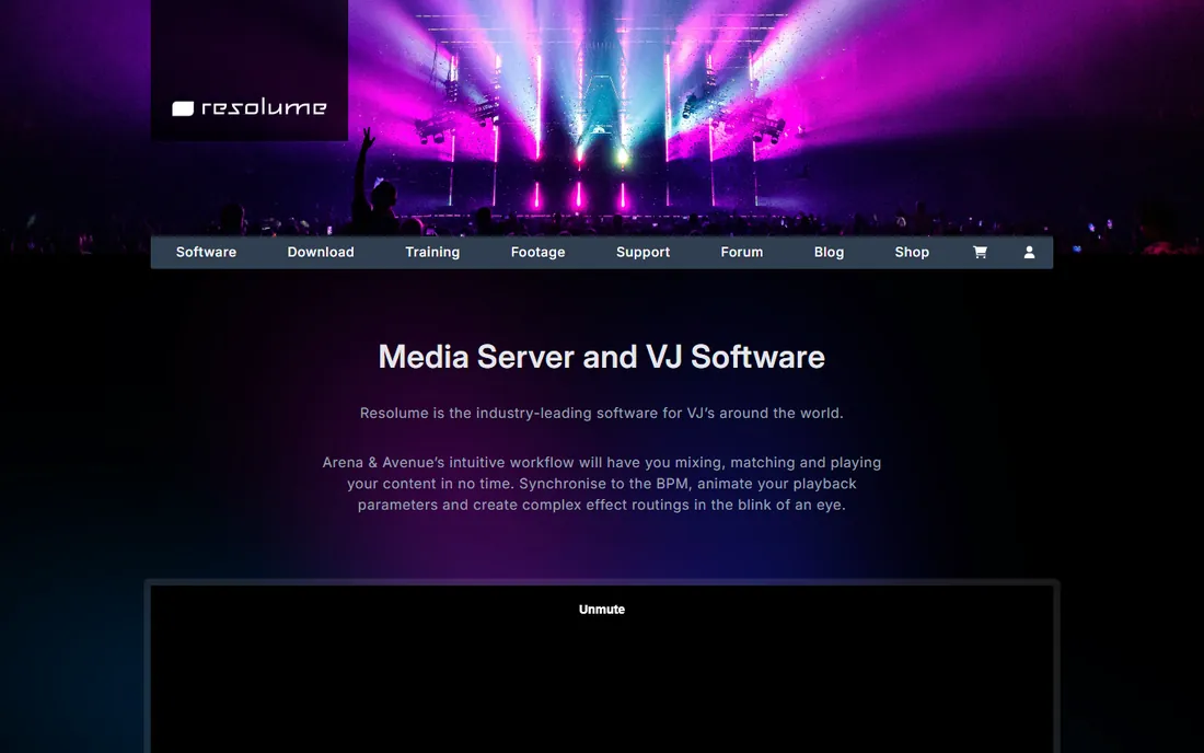 Resolume Avenue homepage