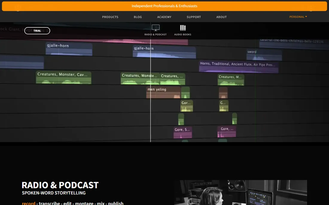 Hindenburg Narrator homepage