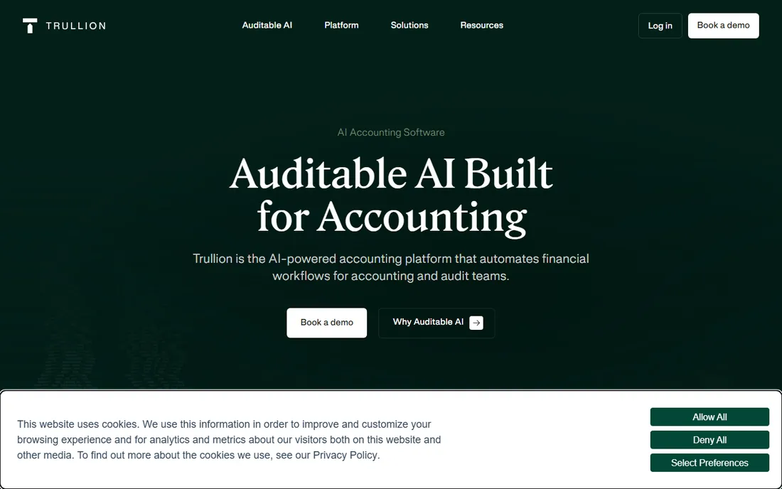Trullion homepage