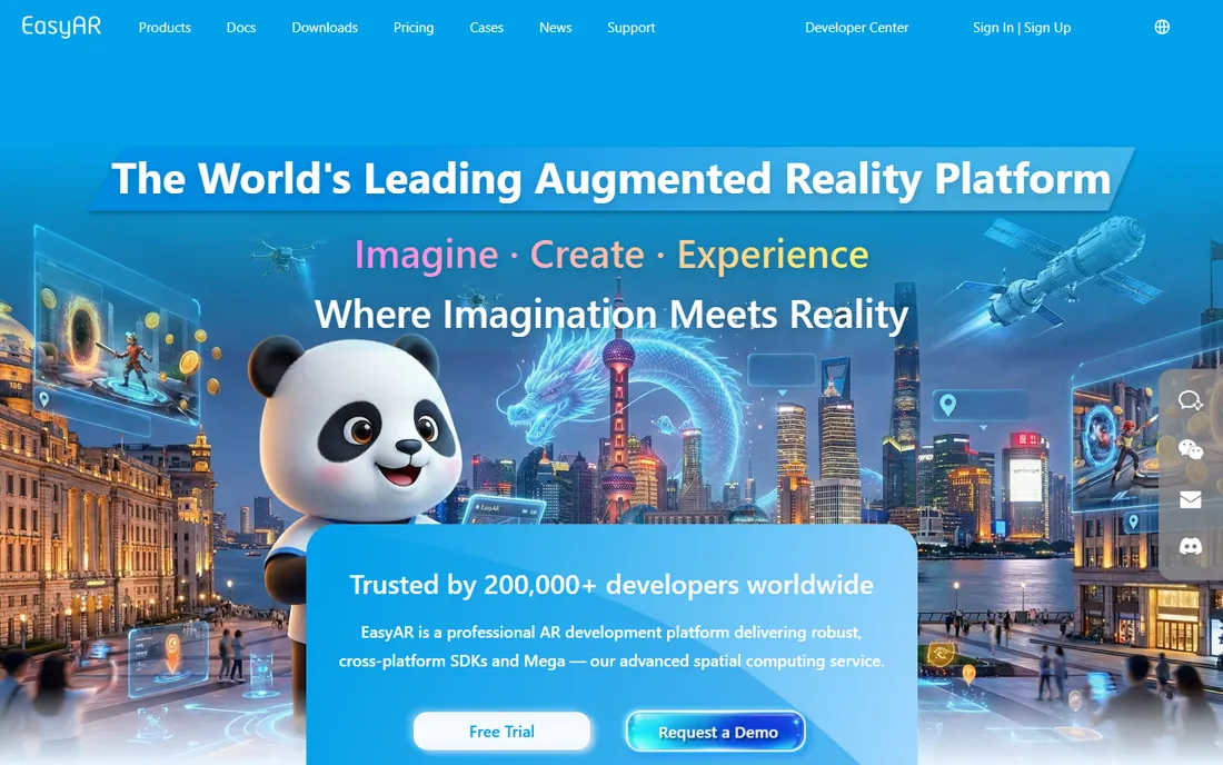 EasyAR homepage