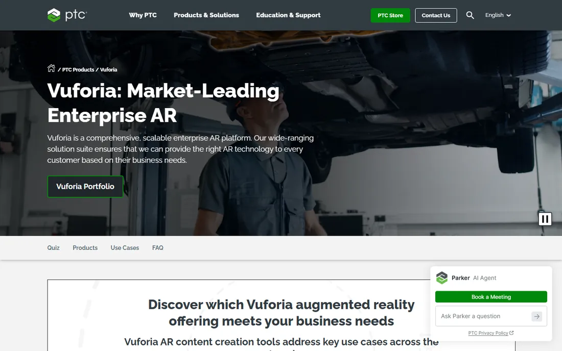 Vuforia homepage