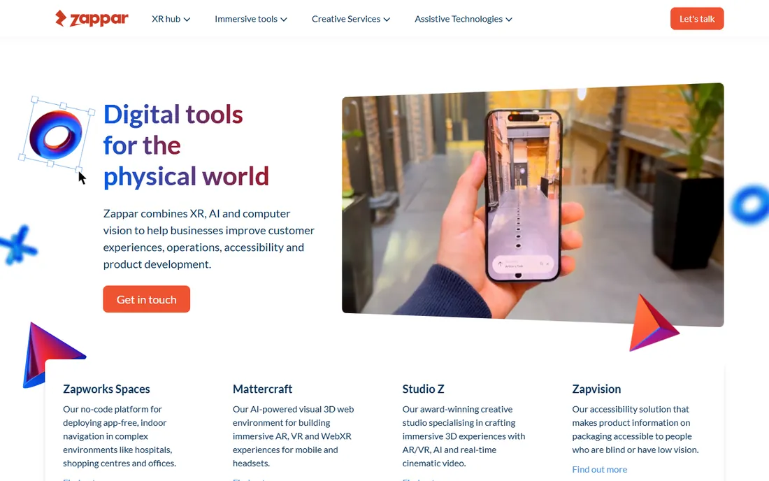 Zappar homepage