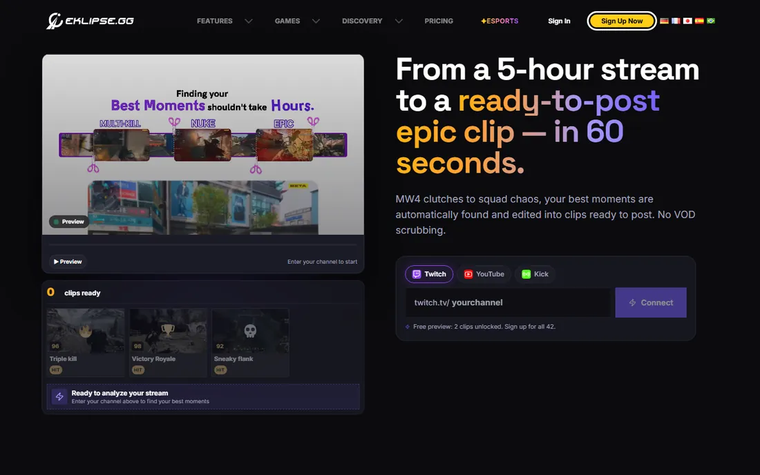 Eklipse homepage