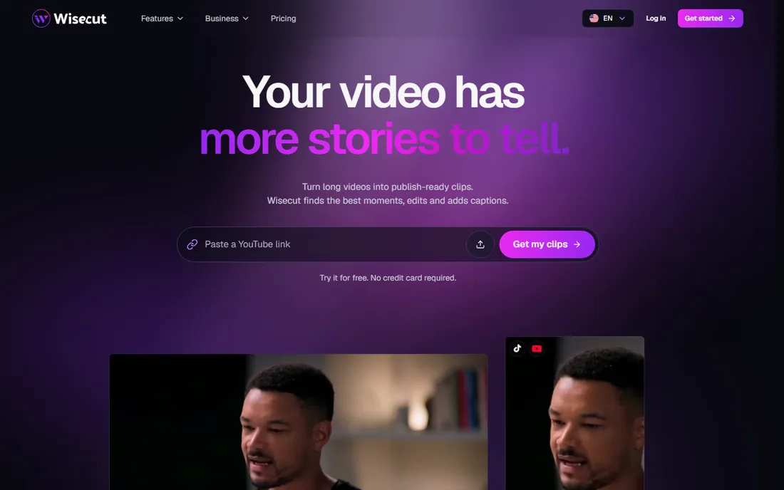 Wisecut homepage