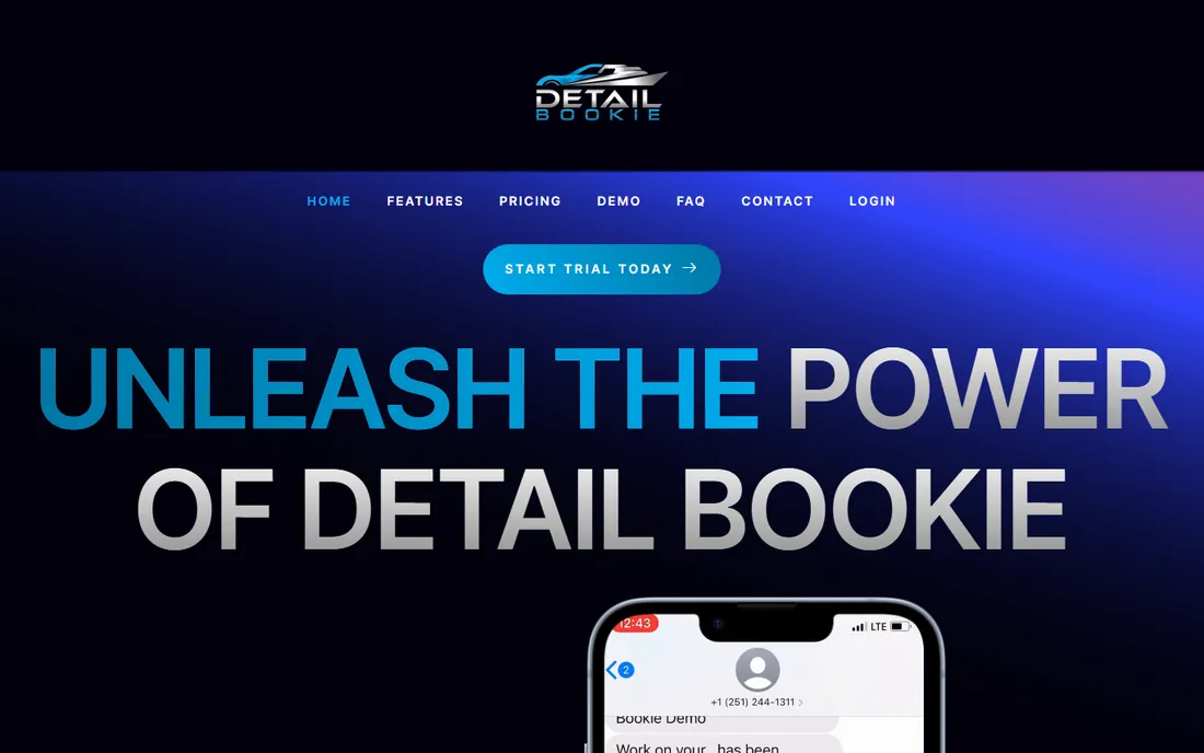 Detail Bookie homepage