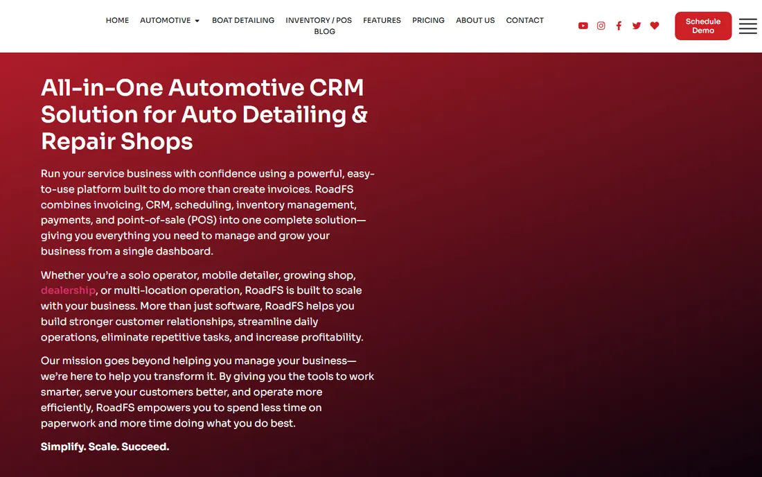 RoadFS homepage