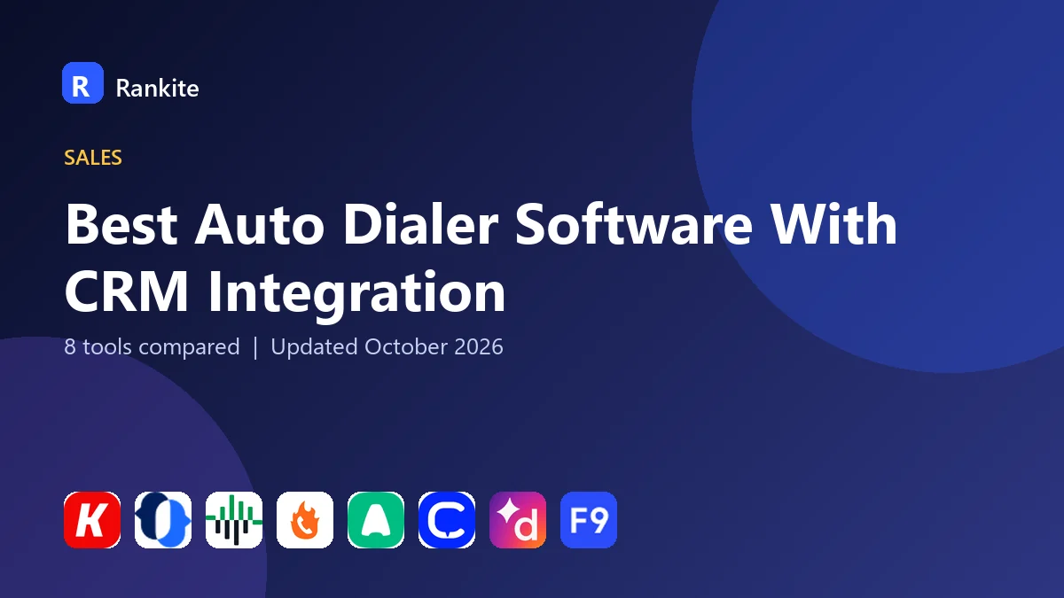 Best Auto Dialer Software With CRM Integration in 2026: 8 Tools Compared
