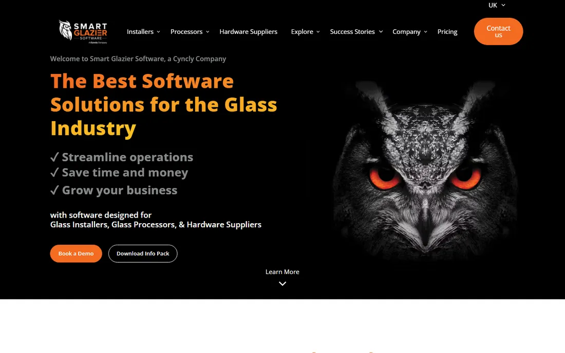 Smart Glazier homepage