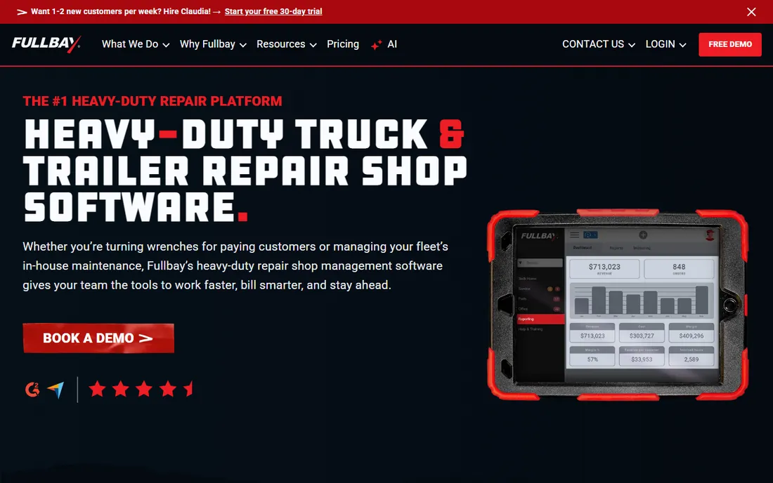 Fullbay homepage