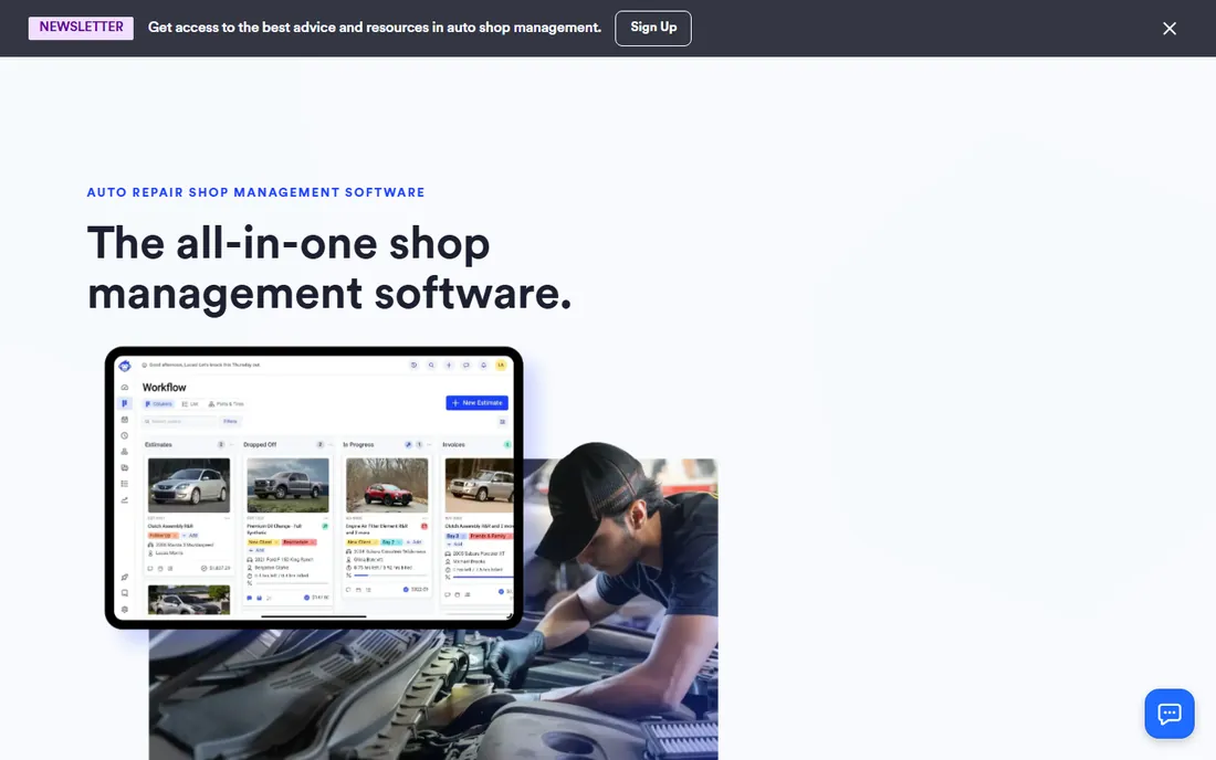 Shopmonkey homepage