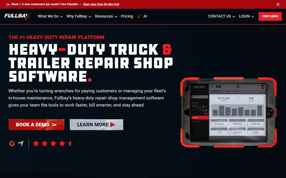 Fullbay homepage