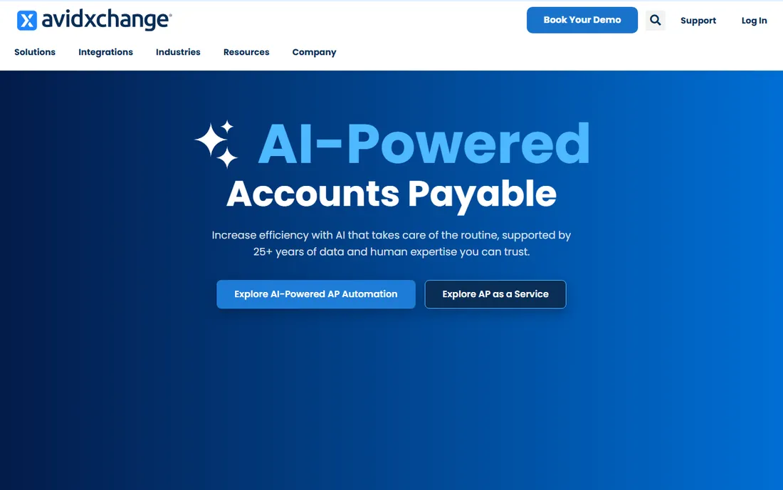 AvidXchange homepage