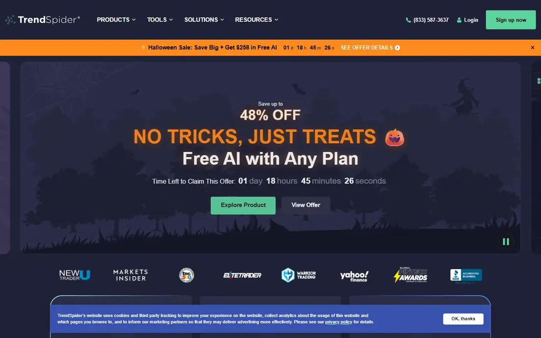 TrendSpider homepage