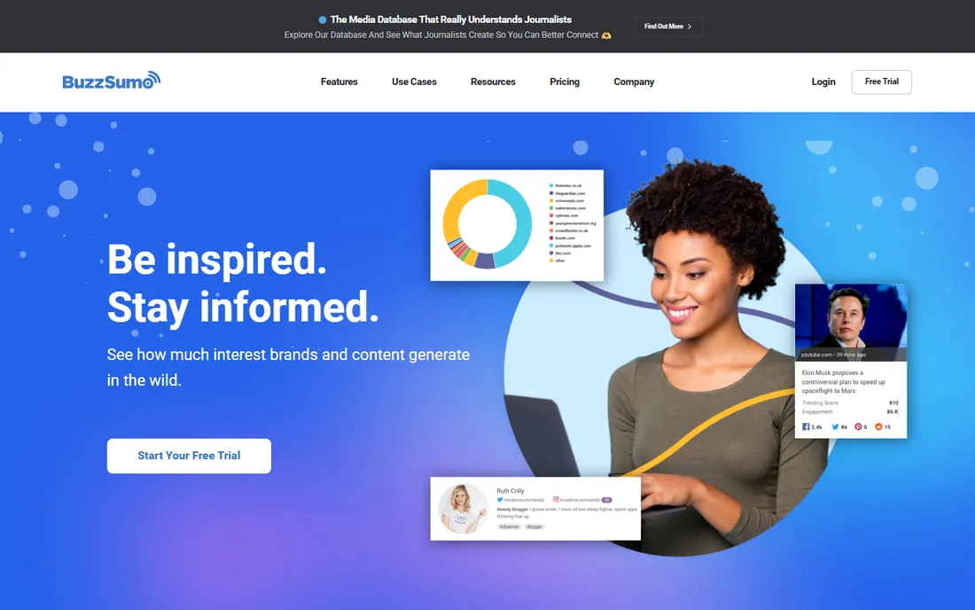 BuzzSumo homepage