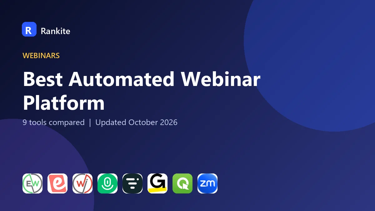 Best Automated Webinar Platform in 2026: 9 Tools Compared