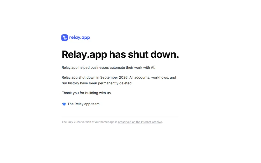 Relay.app homepage