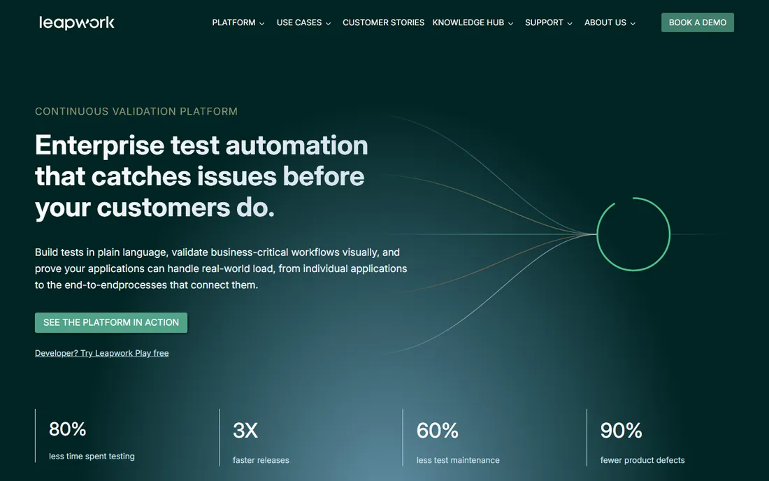 Leapwork homepage