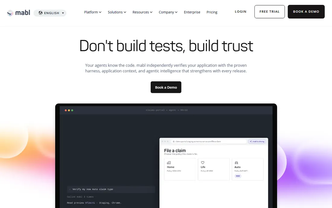 mabl homepage
