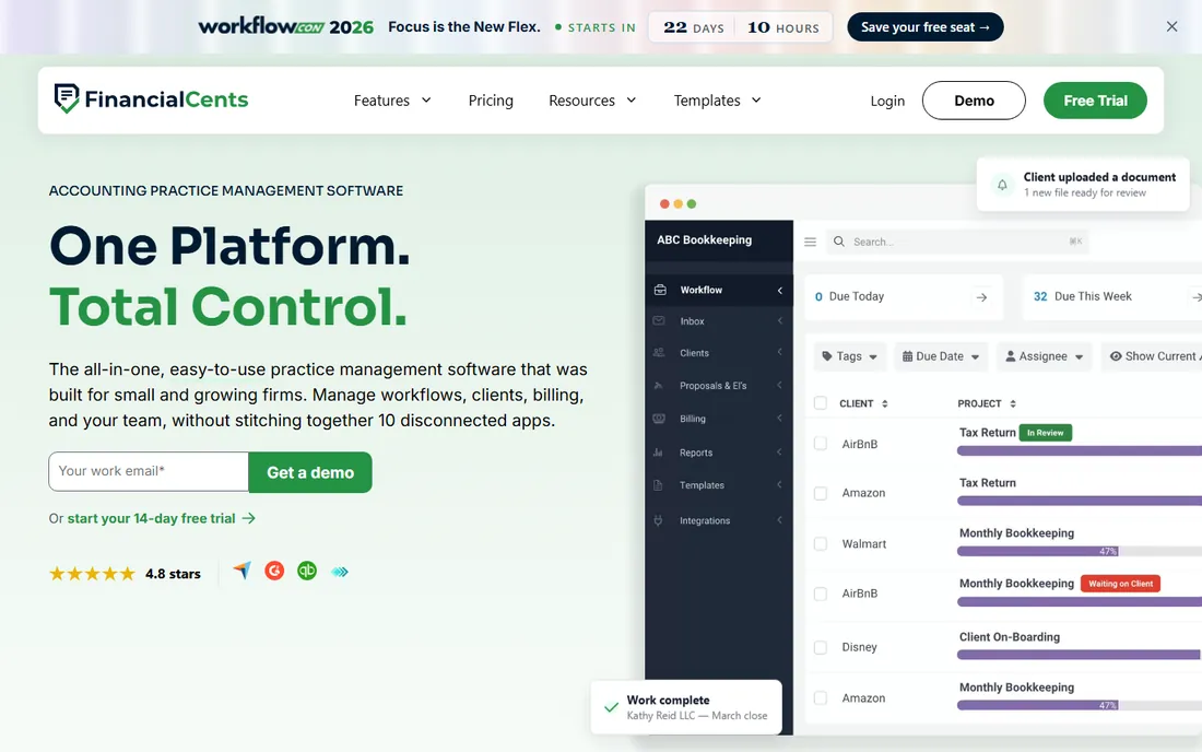 Financial Cents homepage