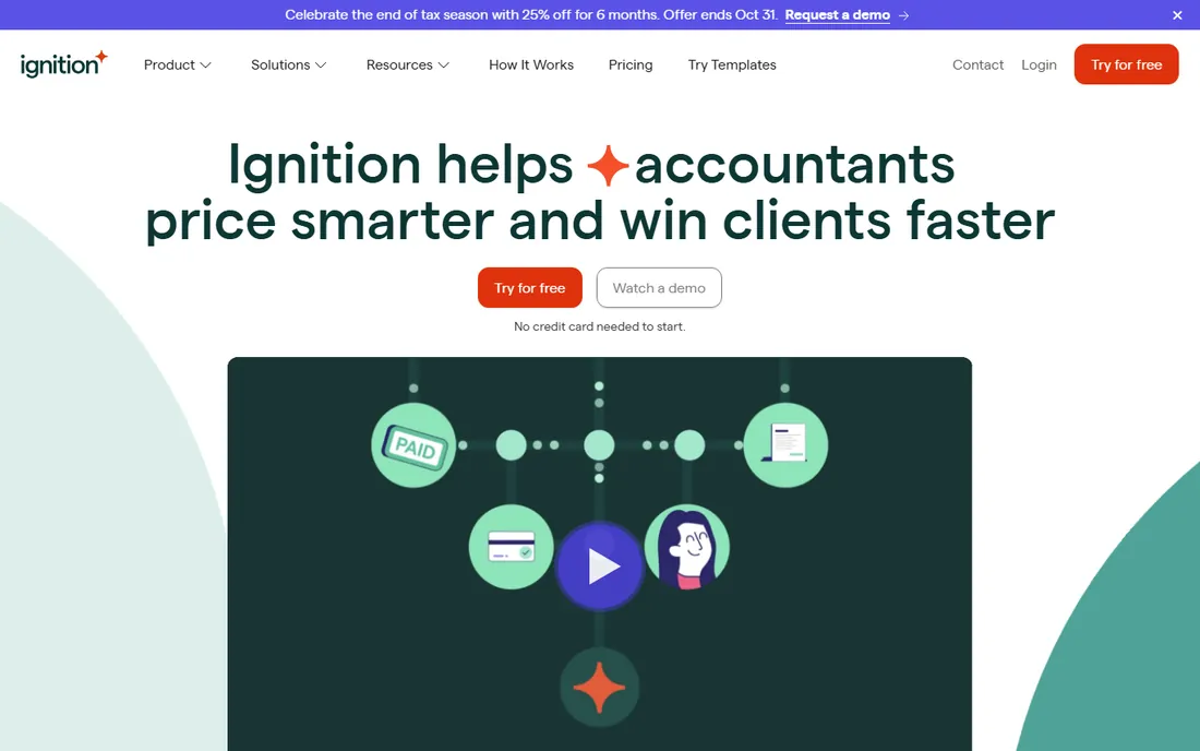 Ignition homepage