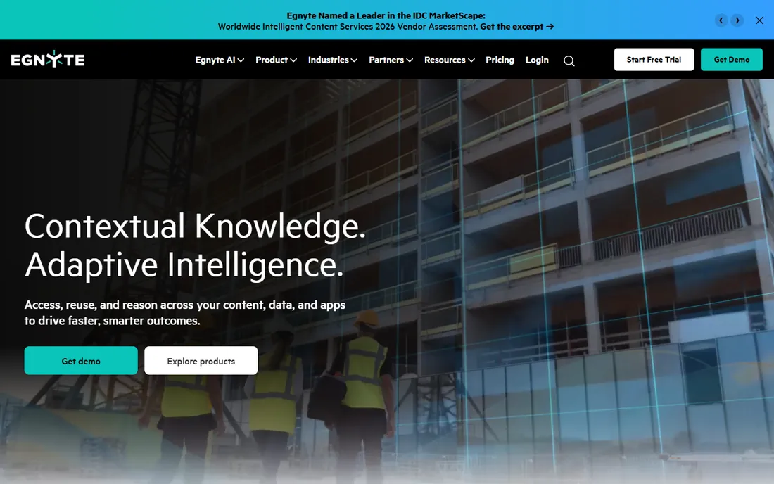 Egnyte homepage