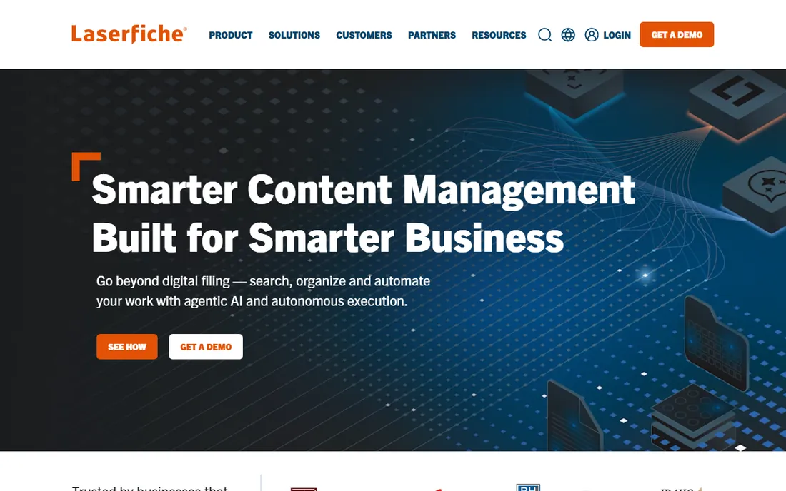 Laserfiche homepage