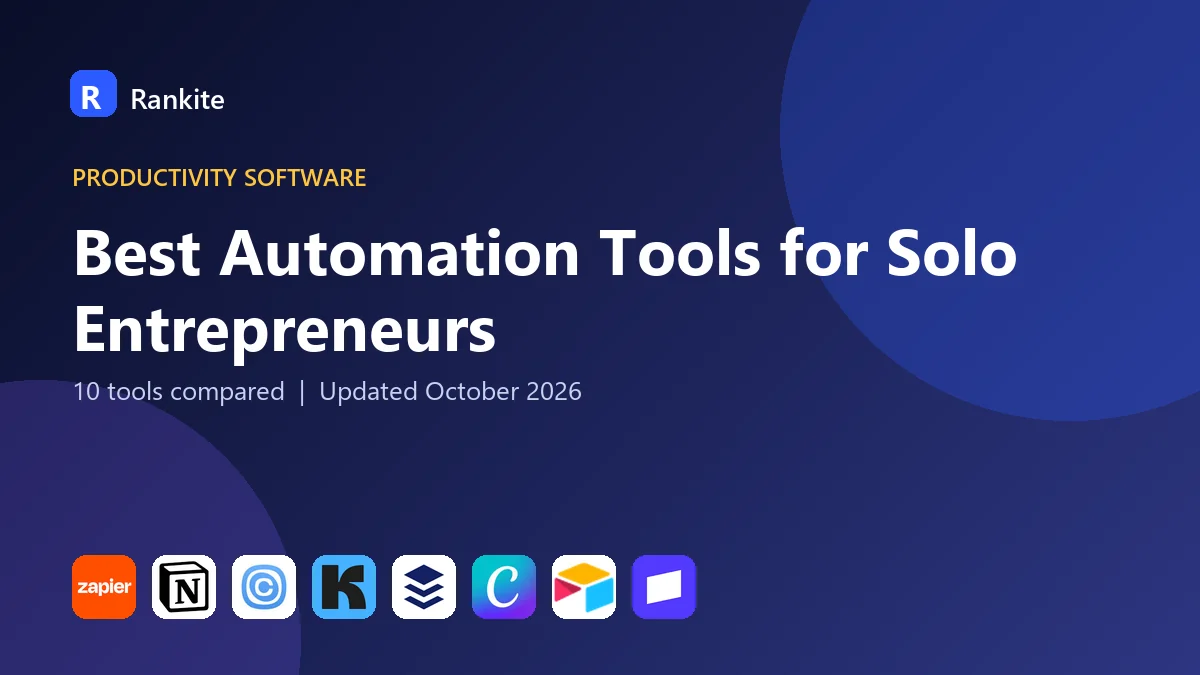 Best Automation Tools for Solo Entrepreneurs in 2026: 10 Tools Compared