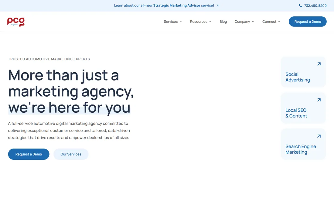 PCG Digital homepage