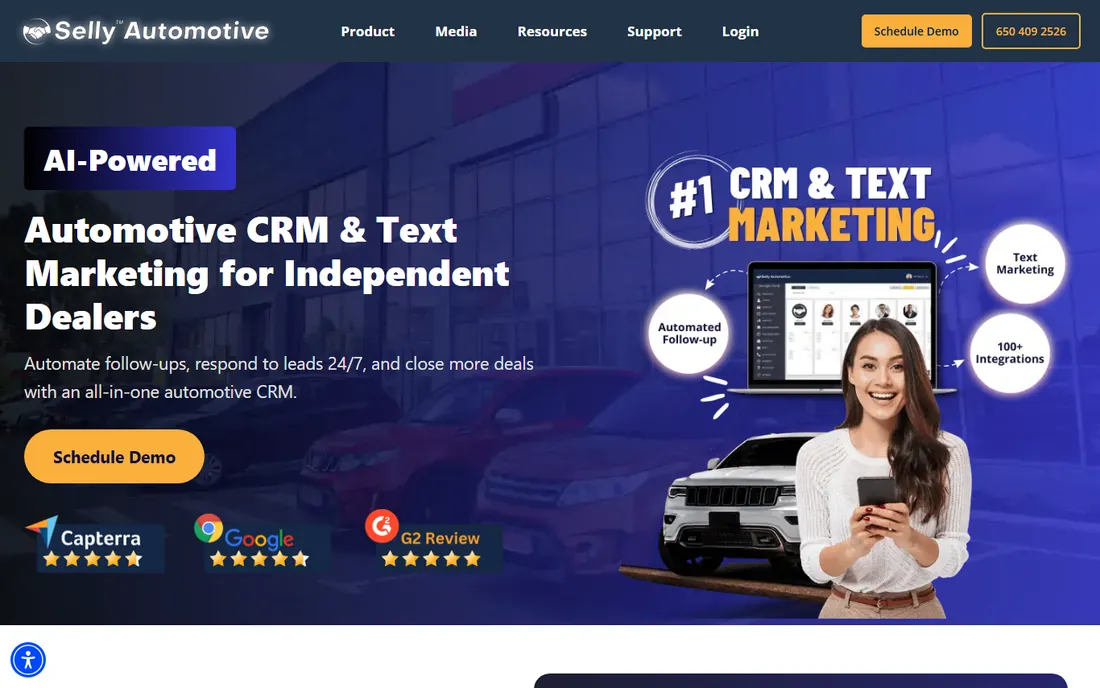 Selly Automotive homepage