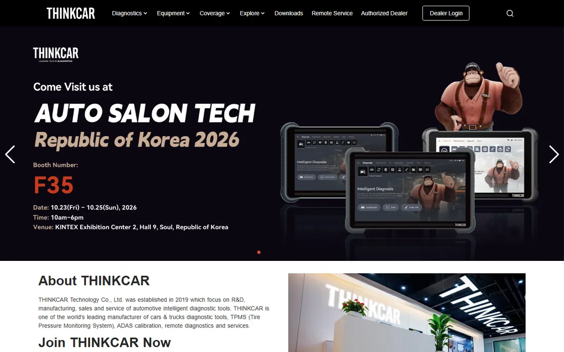 THINKCAR homepage