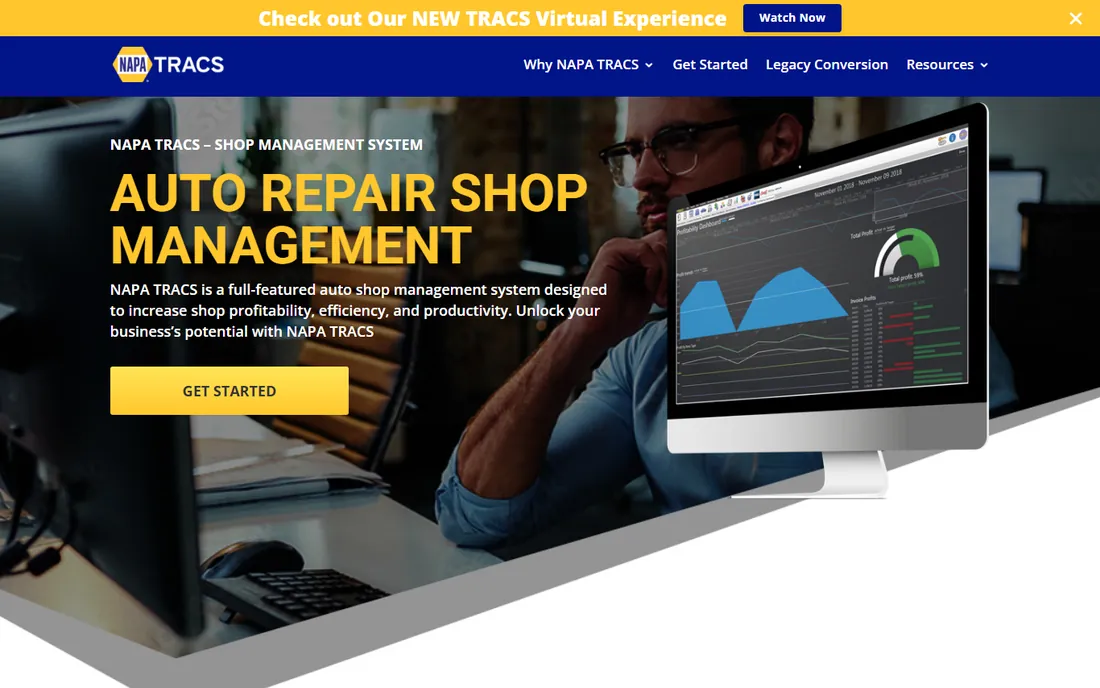 NAPA TRACS homepage